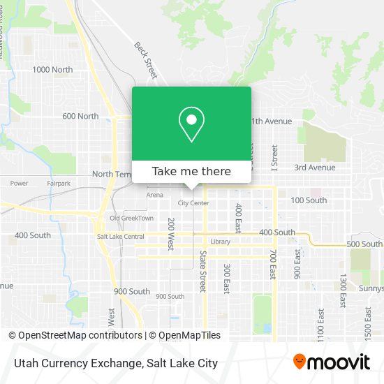 Utah Currency Exchange map