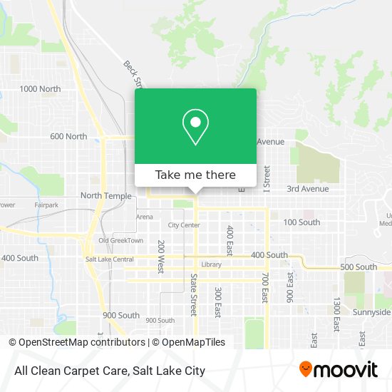 All Clean Carpet Care map