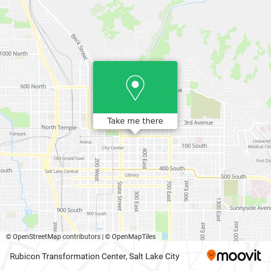 Rubicon Transformation Center map