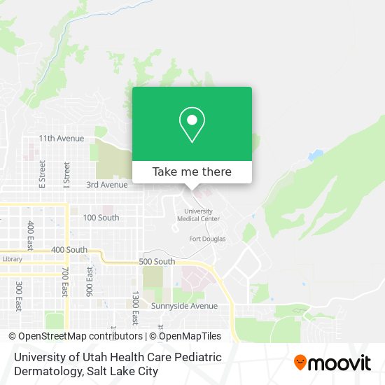 Mapa de University of Utah Health Care Pediatric Dermatology