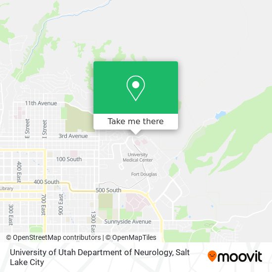 University of Utah Department of Neurology map