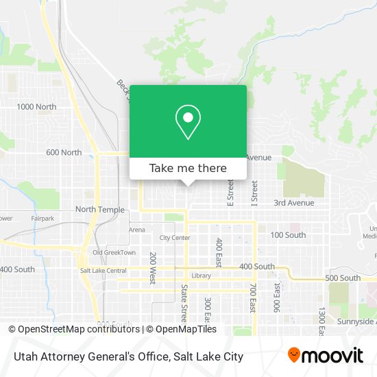 Mapa de Utah Attorney General's Office