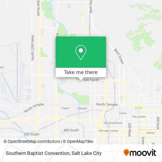 Mapa de Southern Baptist Convention