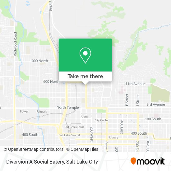 Diversion A Social Eatery map