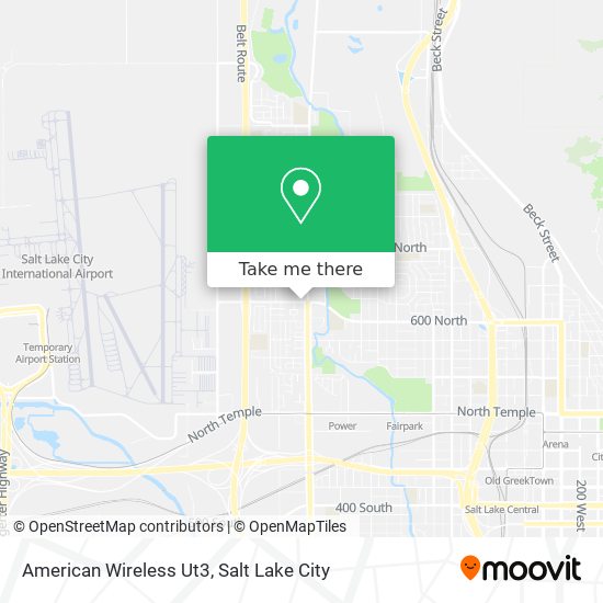 American Wireless Ut3 map