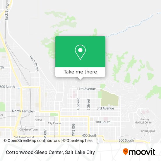 Cottonwood-Sleep Center map