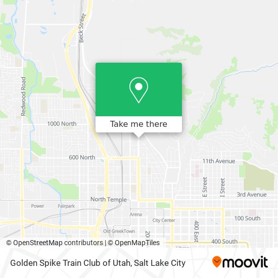 Mapa de Golden Spike Train Club of Utah