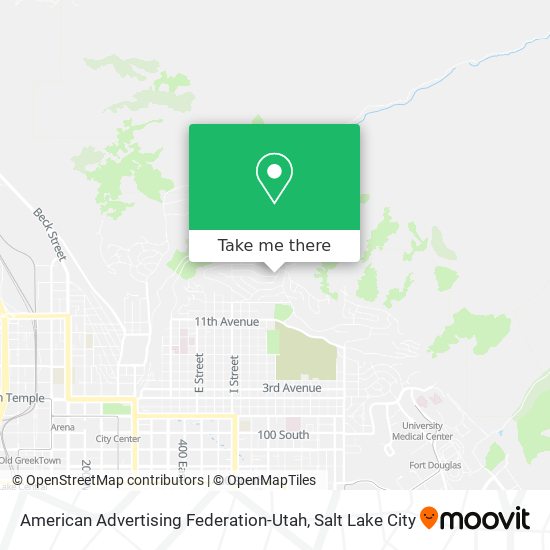 Mapa de American Advertising Federation-Utah