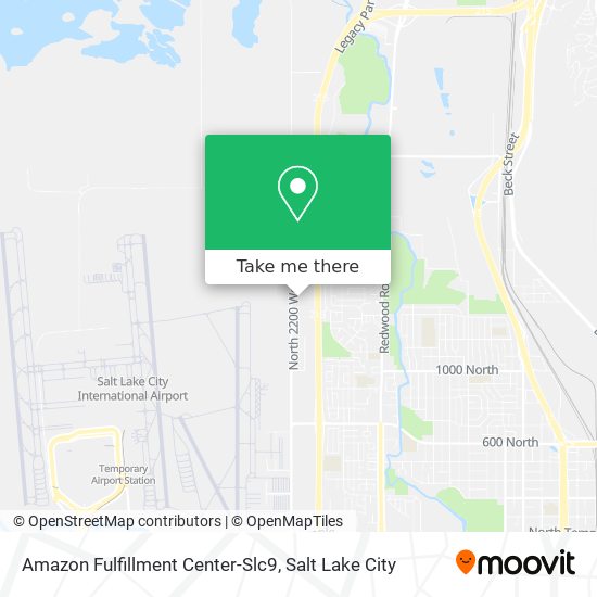 Amazon Fulfillment Center-Slc9 map