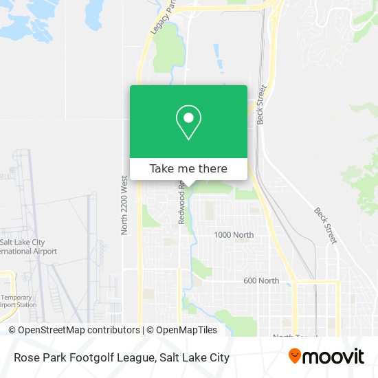 Mapa de Rose Park Footgolf League