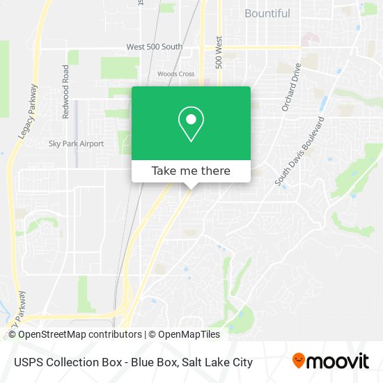 USPS Collection Box - Blue Box map