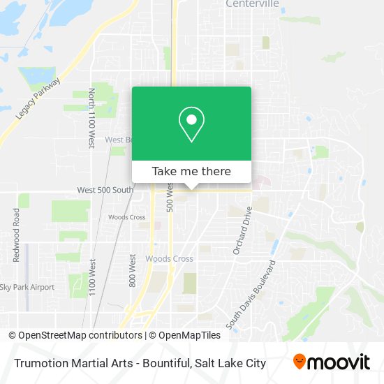 Trumotion Martial Arts - Bountiful map