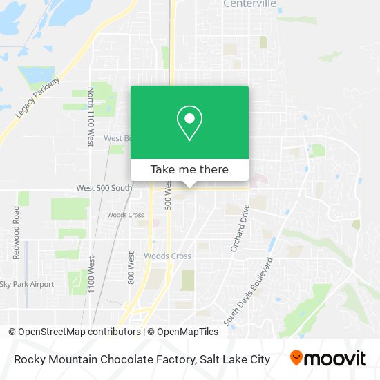 Mapa de Rocky Mountain Chocolate Factory