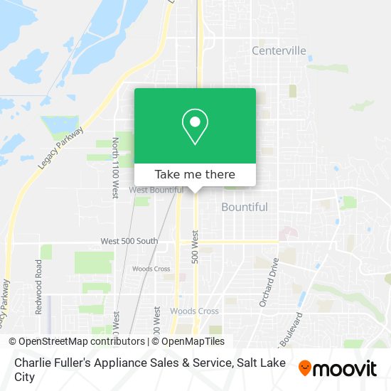 Charlie Fuller's Appliance Sales & Service map