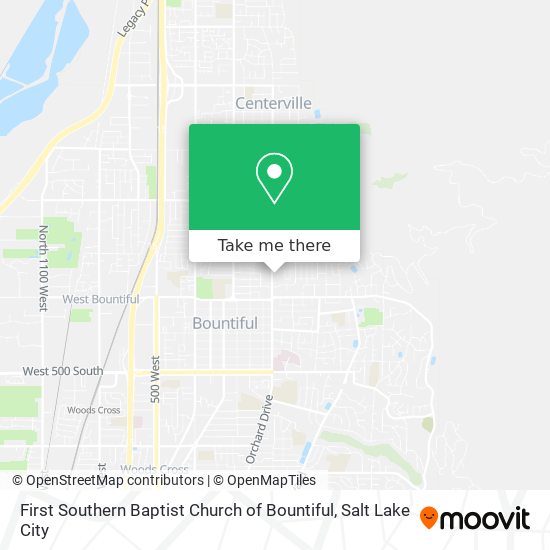 Mapa de First Southern Baptist Church of Bountiful