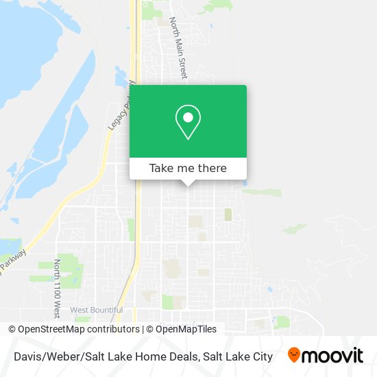 Mapa de Davis / Weber / Salt Lake Home Deals