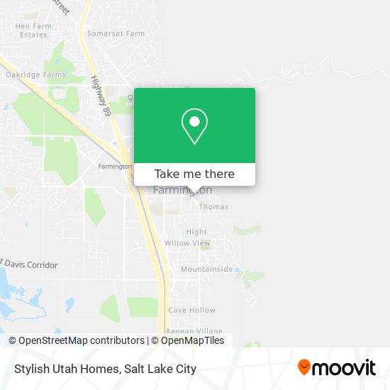 Stylish Utah Homes map