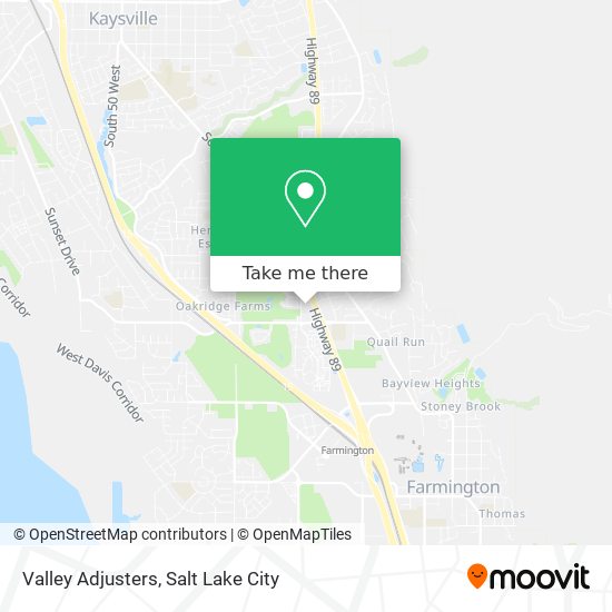 Valley Adjusters map