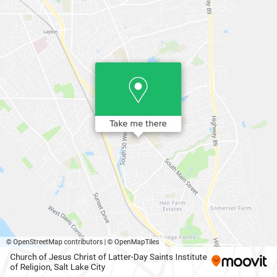 Church of Jesus Christ of Latter-Day Saints Institute of Religion map