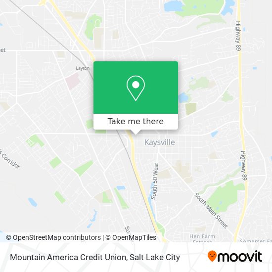 Mapa de Mountain America Credit Union