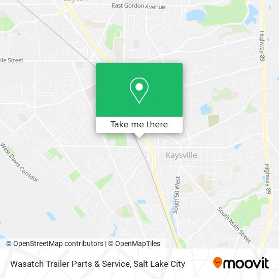 Wasatch Trailer Parts & Service map