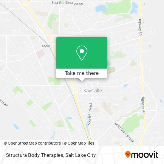 Structura Body Therapies map