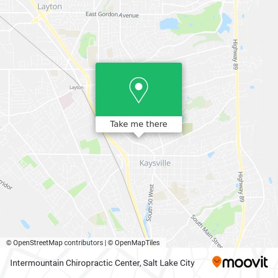 Mapa de Intermountain Chiropractic Center