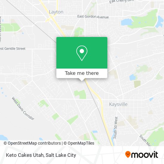 Keto Cakes Utah map