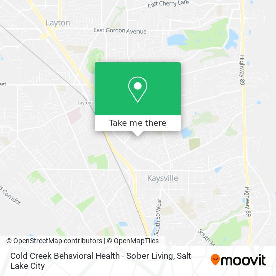 Mapa de Cold Creek Behavioral Health - Sober Living