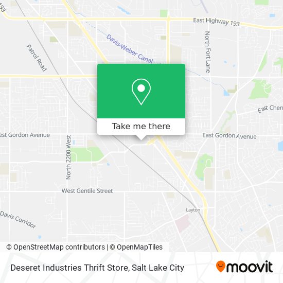 Mapa de Deseret Industries Thrift Store