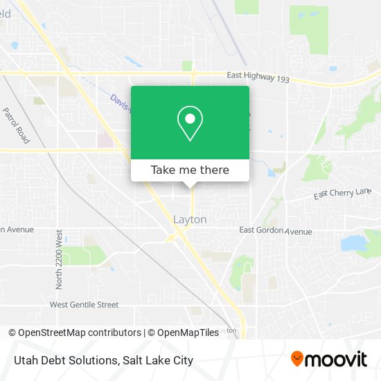 Mapa de Utah Debt Solutions