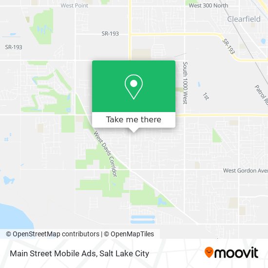 Main Street Mobile Ads map