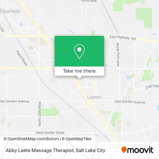 Abby Leete Massage Therapist map