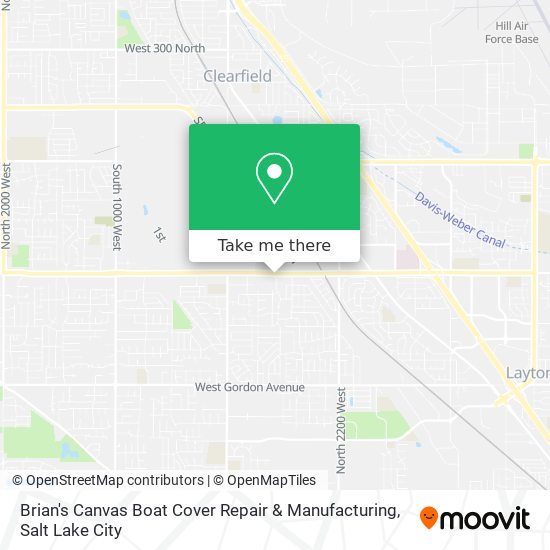 Brian's Canvas Boat Cover Repair & Manufacturing map