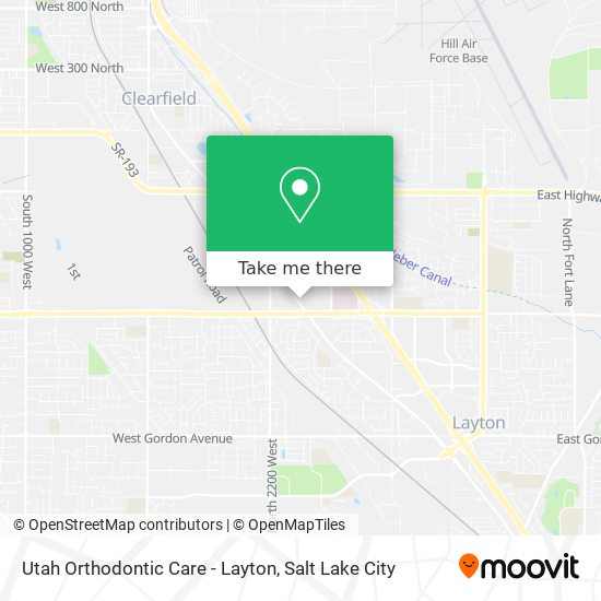 Utah Orthodontic Care - Layton map