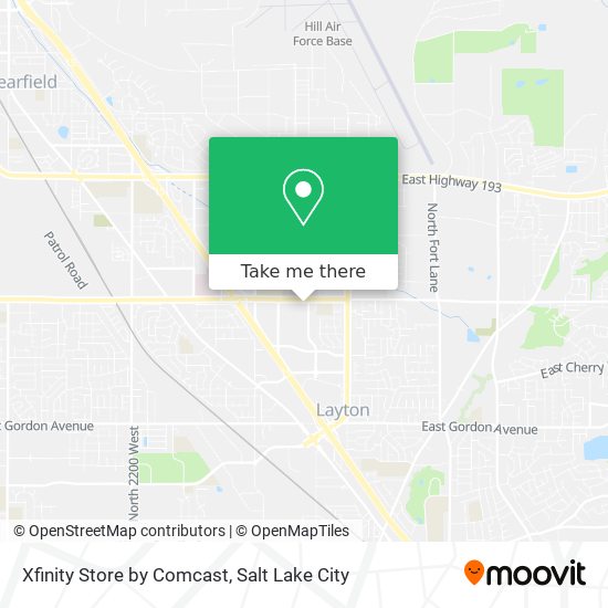 Mapa de Xfinity Store by Comcast