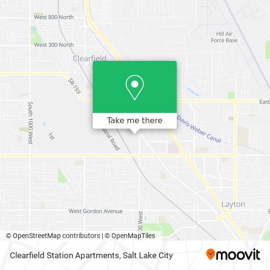 Mapa de Clearfield Station Apartments