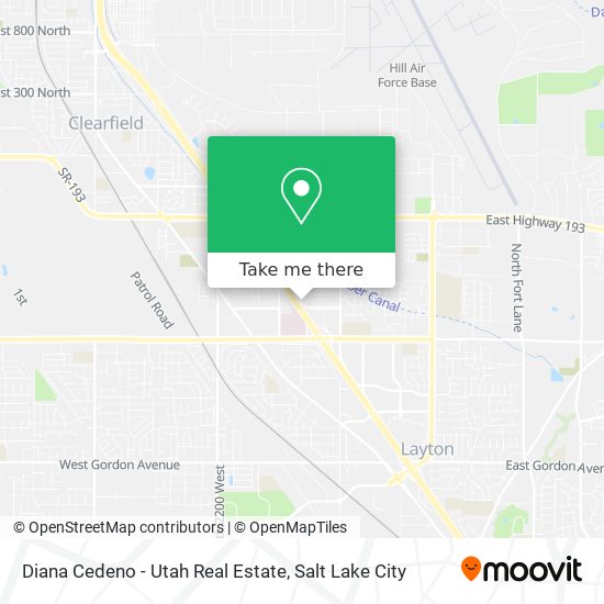 Diana Cedeno - Utah Real Estate map