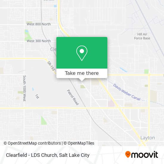 Mapa de Clearfield - LDS Church