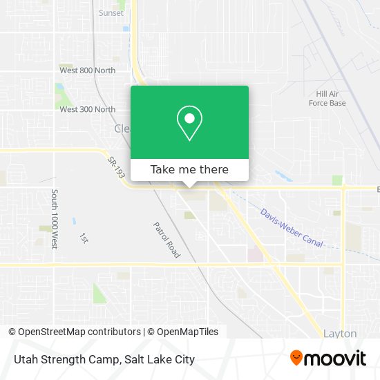 Mapa de Utah Strength Camp