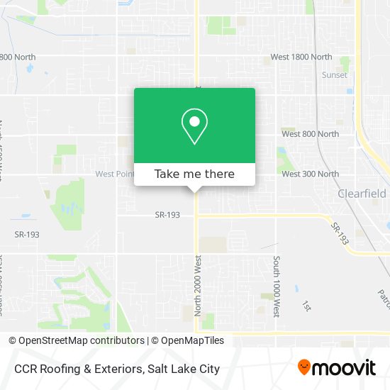 CCR Roofing & Exteriors map