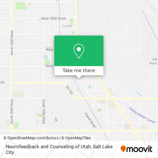 Mapa de Neurofeedback and Counseling of Utah