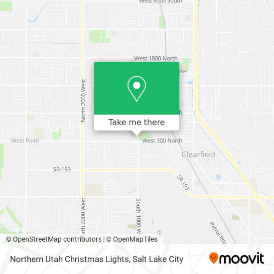 Northern Utah Christmas Lights map