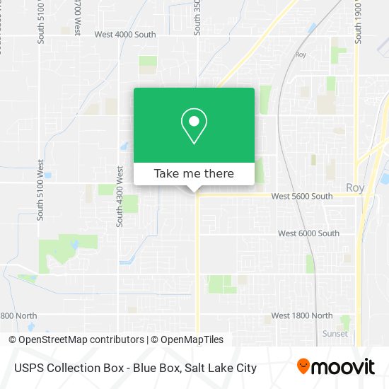 USPS Collection Box - Blue Box map