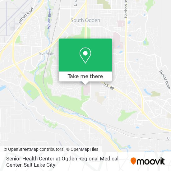 Mapa de Senior Health Center at Ogden Regional Medical Center