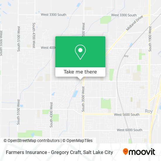 Farmers Insurance - Gregory Craft map