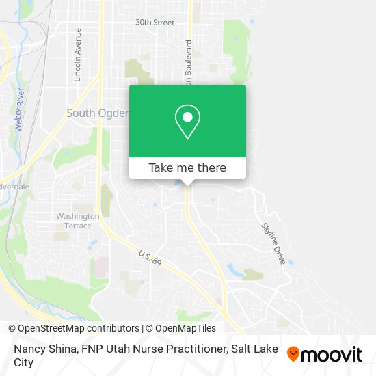 Nancy Shina, FNP Utah Nurse Practitioner map
