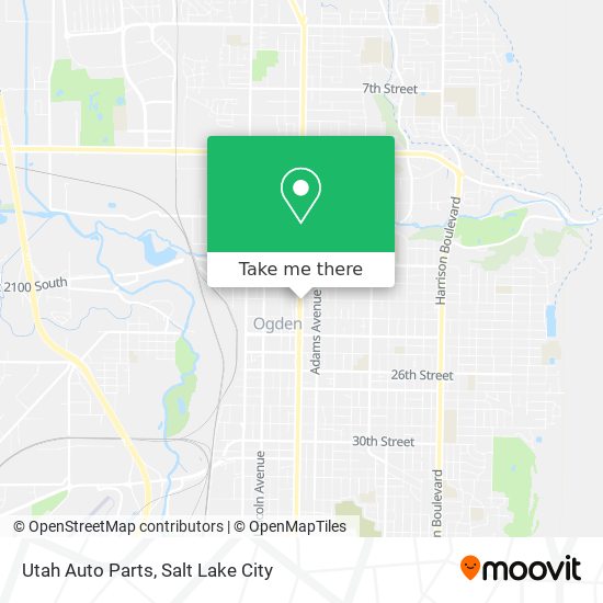 Mapa de Utah Auto Parts