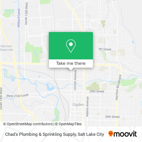 Chad's Plumbing & Sprinkling Supply map