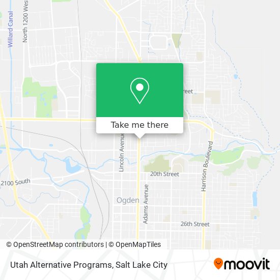 Utah Alternative Programs map
